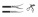 Диссектор Maryland с очень тонкими, слегка суженными браншами, с плавным изгибом, с поперечной насечкой, 2 подвижные бранши, 5 мм, 330 мм,с рукояткой PEEK без кремальеры