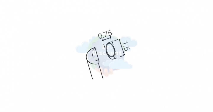 Микрокюретка 0,75х1,5 мм, 80 град., общ. длина 195 мм, рабочая длина 95 мм