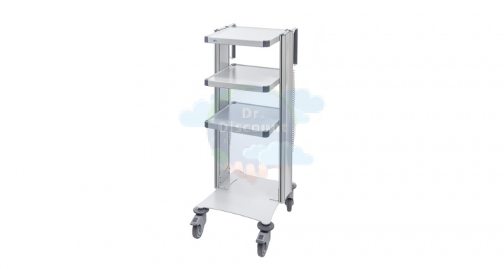 Стойка передвижная с принадлежностями с двумя колоннами СП2-03-"ФОТЕК" (высота 1115 мм, ширина полки 400 мм)